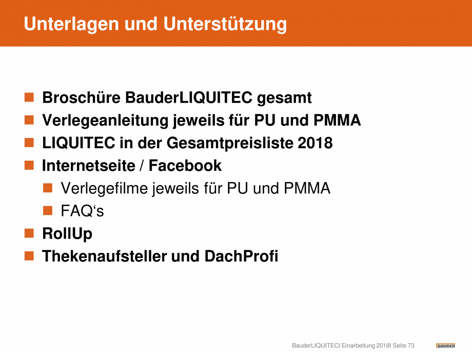 Pagina 73-Hidroizolatie pentru acoperis cu membrana lichida din material plastic BAUDER Catalog, brosura...