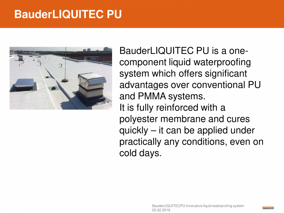 Pagina 2-Sistem de hidroizolatie cu membrana lichida din material plastic - Prezentare generala BAUDER...