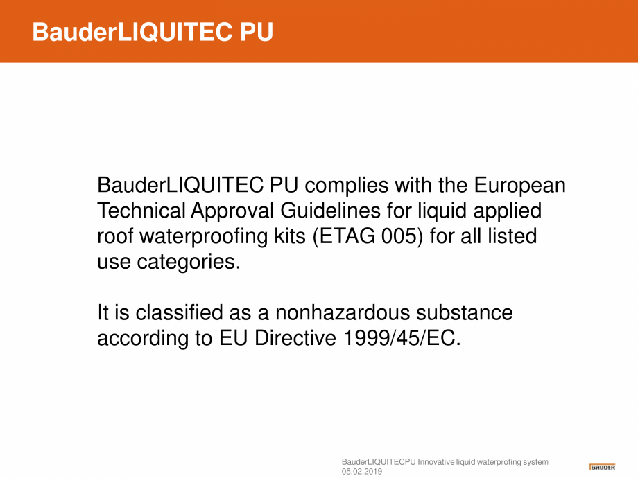 Pagina 4-Sistem de hidroizolatie cu membrana lichida din material plastic - Prezentare generala BAUDER...