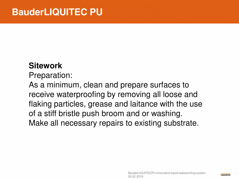 Pagina 7-Sistem de hidroizolatie cu membrana lichida din material plastic - Prezentare generala BAUDER...