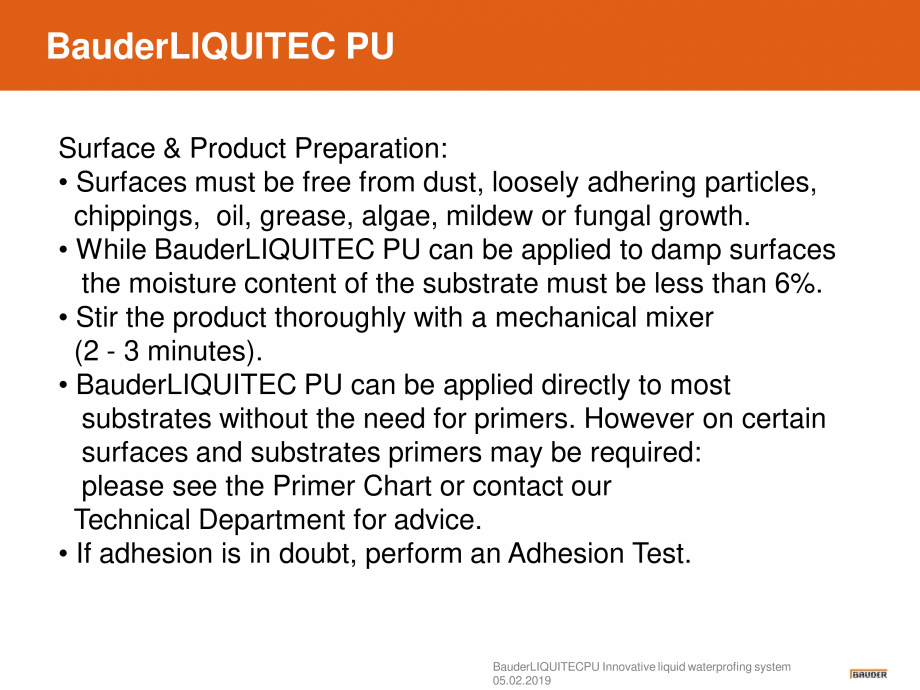 Pagina 9-Sistem de hidroizolatie cu membrana lichida din material plastic - Prezentare generala BAUDER...