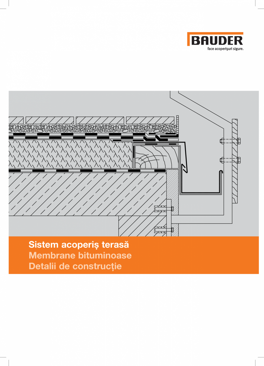 Pagina 1-CAD-PDF Detalii constructie membrane bituminoase BAUDER Detaliu de montaj 