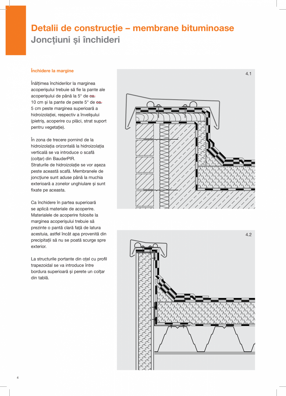 Pagina 4-CAD-PDF Detalii constructie membrane bituminoase BAUDER Detaliu de montaj 