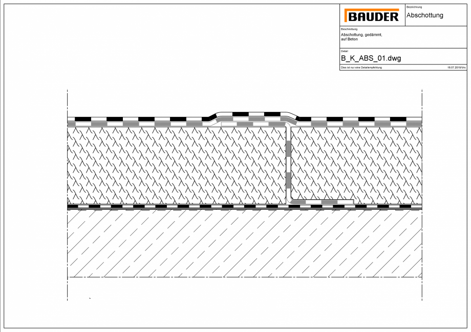 Pagina 1-CAD-PDF Izolatie-suport beton BAUDER Detaliu de montaj 