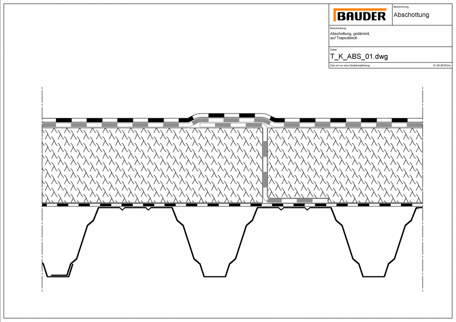 Pagina 1-CAD-PDF Izolatie-suport tabla BAUDER Detaliu de montaj 