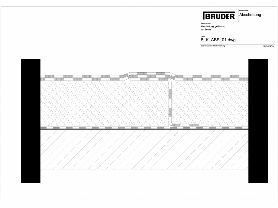 Pagina 1-CAD-DXF Izolatie-suport beton BAUDER Detaliu de montaj 