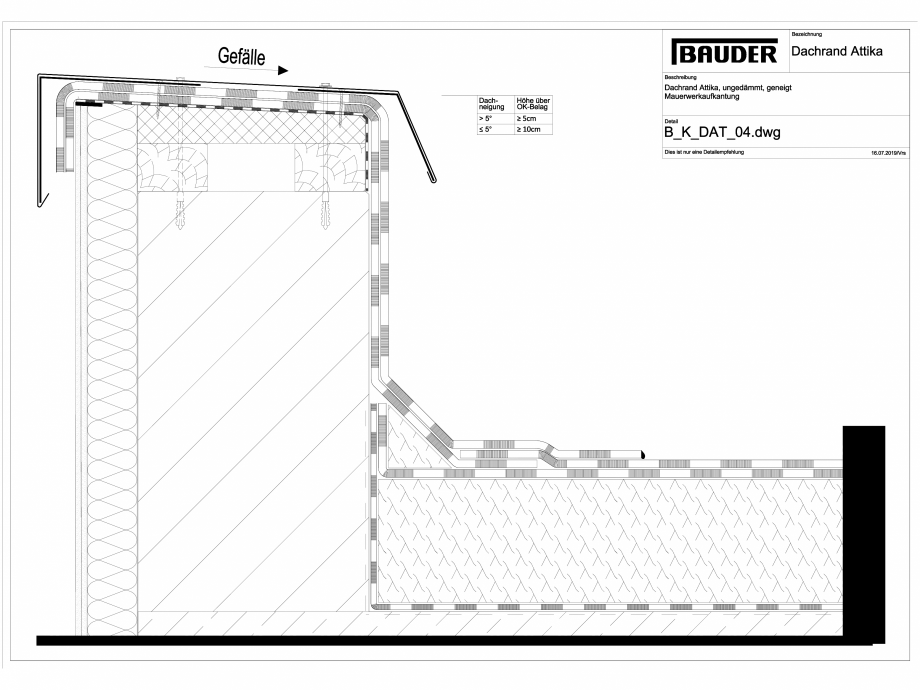 Pagina 1-CAD-DXF Bauder - Detaliu atic - B_K_DAT_04 BAUDER Detaliu de montaj 