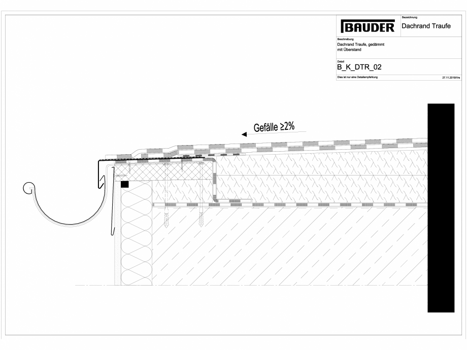 Pagina 1-CAD-DXF Bauder - Detaliu streasina - B_K_DTR_02 BAUDER Detaliu de montaj 