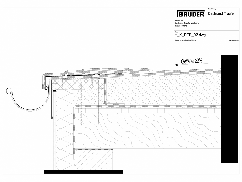 Pagina 1-CAD-DXF Bauder - Detaliu streasina - H_K_DTR_02 BAUDER Detaliu de montaj 