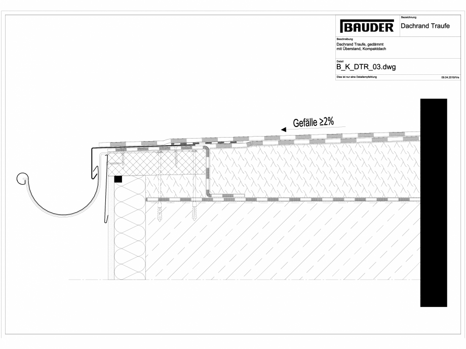 Pagina 1-CAD-DXF Bauder - Detaliu streasina - B_K_DTR_03 BAUDER Detaliu de montaj 