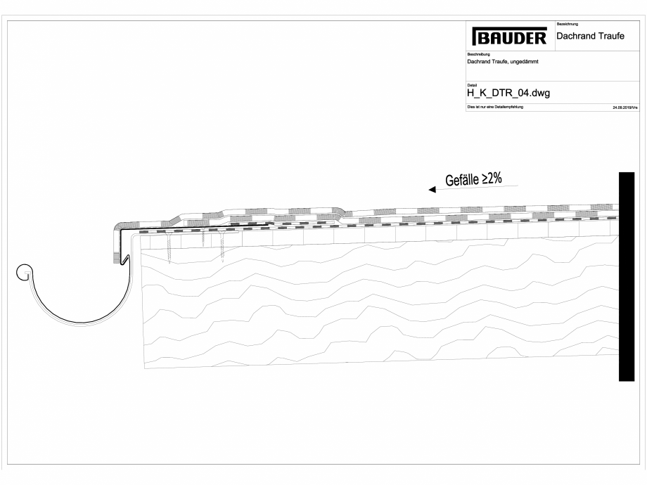 Pagina 1-CAD-DWG Bauder - Detaliu streasina - H_K_DTR_04 BAUDER Detaliu de montaj 
