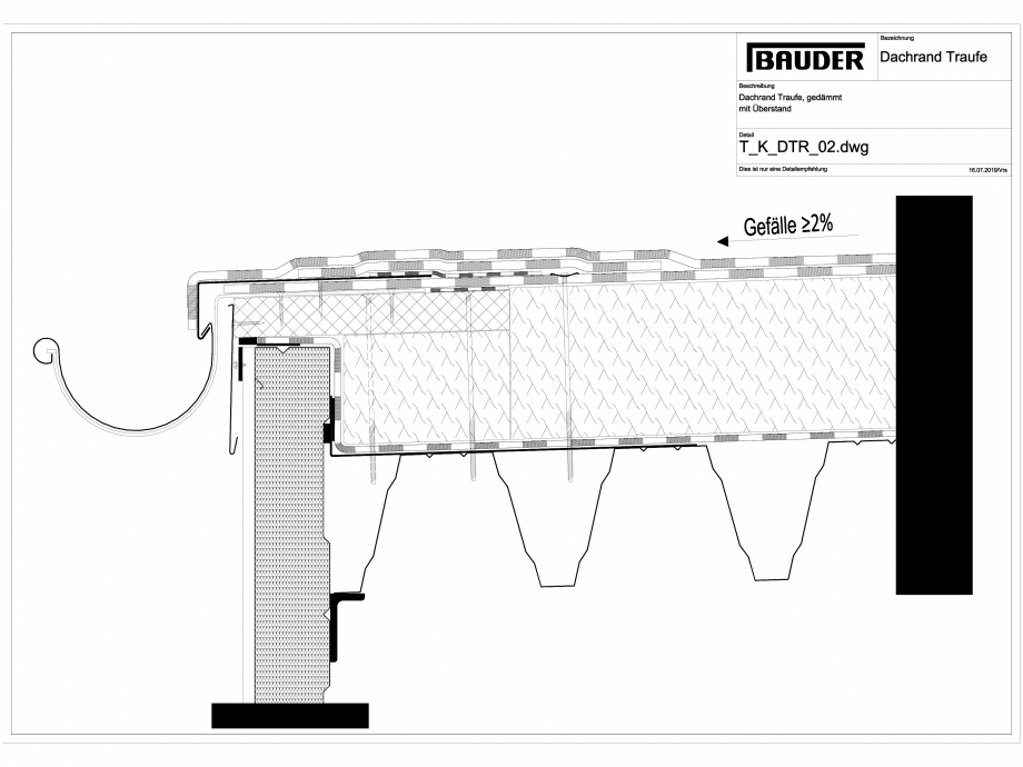 Pagina 1-CAD-DWG Bauder - Detaliu streasina - T_K_DTR_02 BAUDER Detaliu de montaj 