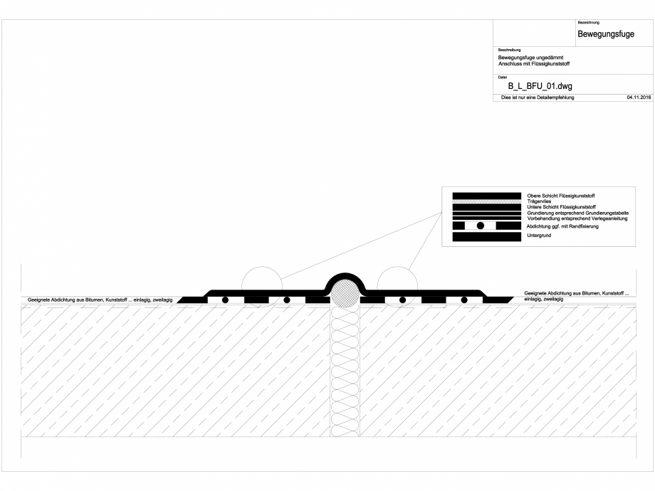 Pagina 1-CAD-DXF Bauder - Detaliu rost de dilatatie - B_L_BFU-01 BAUDER Detaliu de montaj 