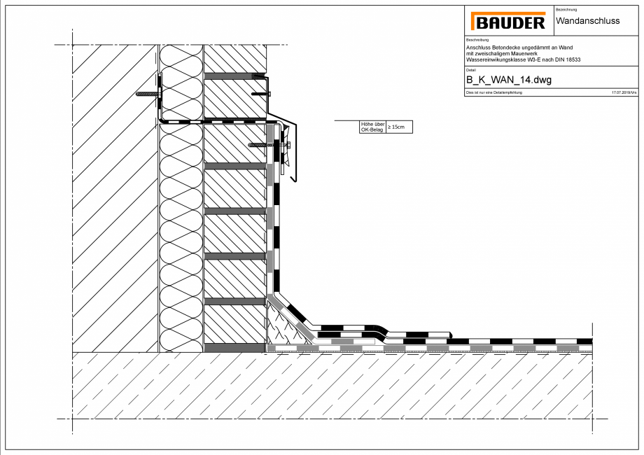 Pagina 1-CAD-PDF Bauder - Detaliu racord perete - B_K_WAN_14 BAUDER Detaliu de montaj 