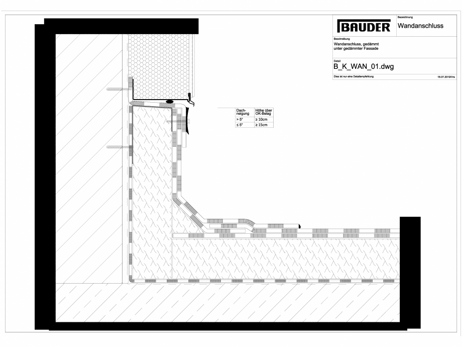 Pagina 1-CAD-DWG Bauder - Detaliu racord perete - B_K_WAN_01 BAUDER Detaliu de montaj 