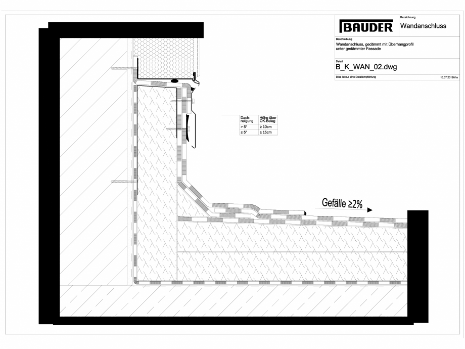 Pagina 1-CAD-DWG Bauder - Detaliu racord perete - B_K_WAN_02 BAUDER Detaliu de montaj 