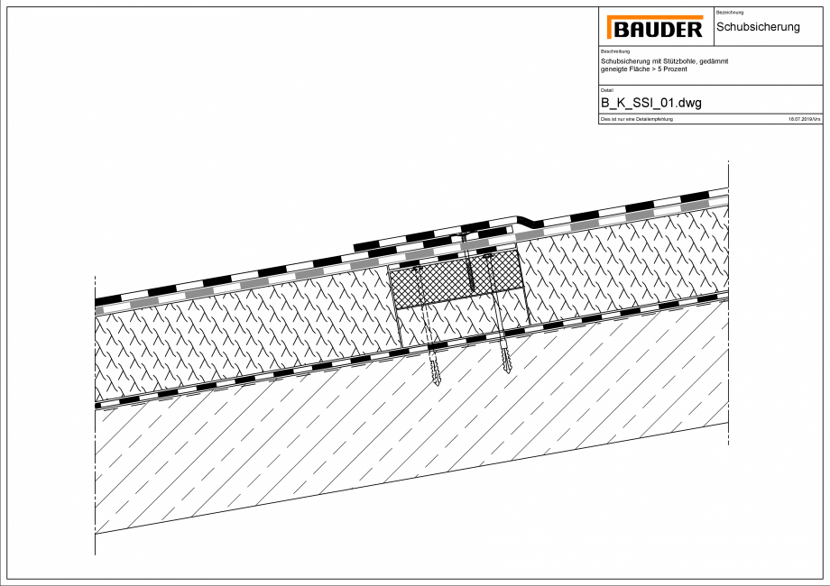Pagina 1-CAD-PDF Bauder - Detaliu protectie la alunecare - B_K_SSI_01 BAUDER Detaliu de montaj 