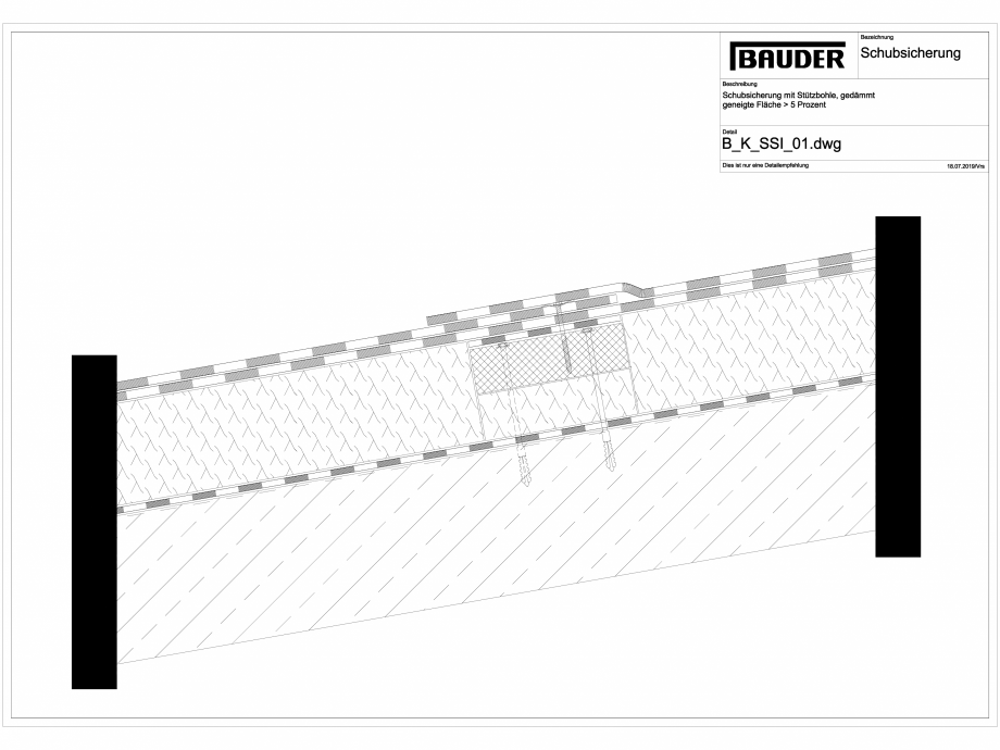 Pagina 1-CAD-DWG Bauder - Detaliu protectie la alunecare - B_K_SSI_01 BAUDER Detaliu de montaj 