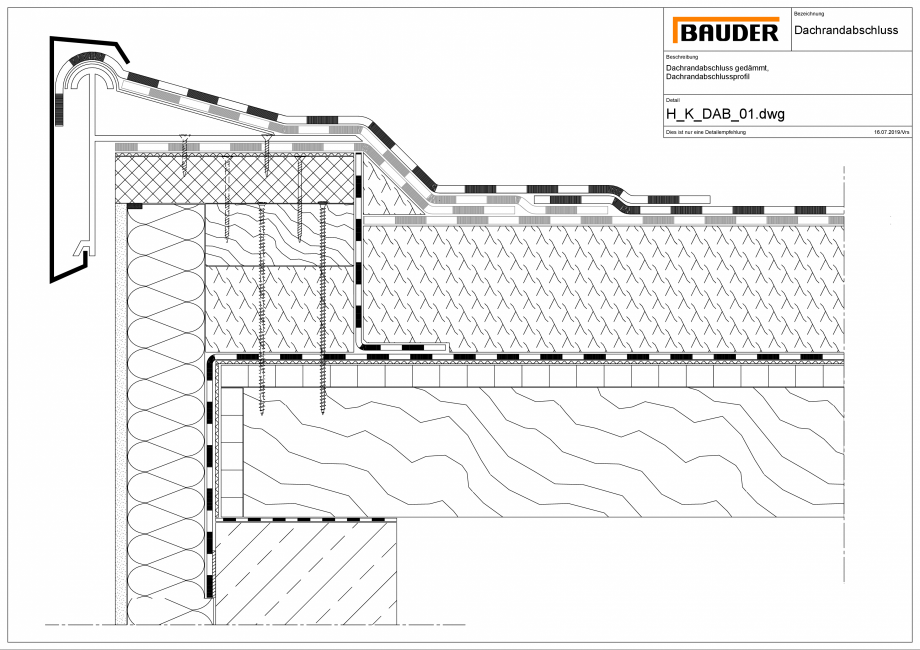 Pagina 1-CAD-PDF Bauder - Detaliu margine terasa - H_K_DAB_01 BAUDER Detaliu de montaj 