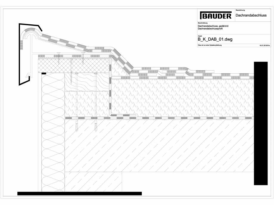 Pagina 1-CAD-DXF Bauder - Detaliu margine terasa - B_K_DAB_01 BAUDER Detaliu de montaj 