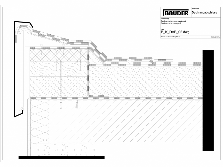 Pagina 1-CAD-DWG Bauder - Detaliu margine terasa - B_K_DAB_02 BAUDER Detaliu de montaj 