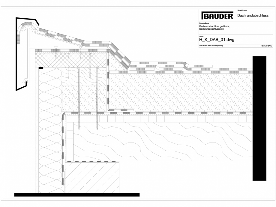 Pagina 1-CAD-DWG Bauder - Detaliu margine terasa - H_K_DAB_01 BAUDER Detaliu de montaj 