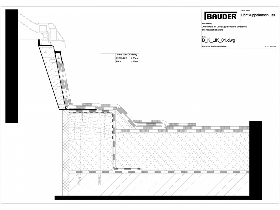 Pagina 1-CAD-DXF Bauder - Detaliu luminator - B_K_LIK_01 BAUDER Detaliu de montaj 
