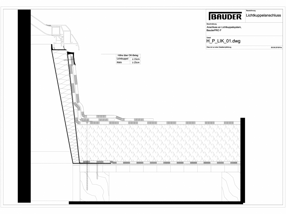 Pagina 1-CAD-DXF Bauder - Detaliu luminator - H_P_LIK_01 BAUDER Detaliu de montaj 