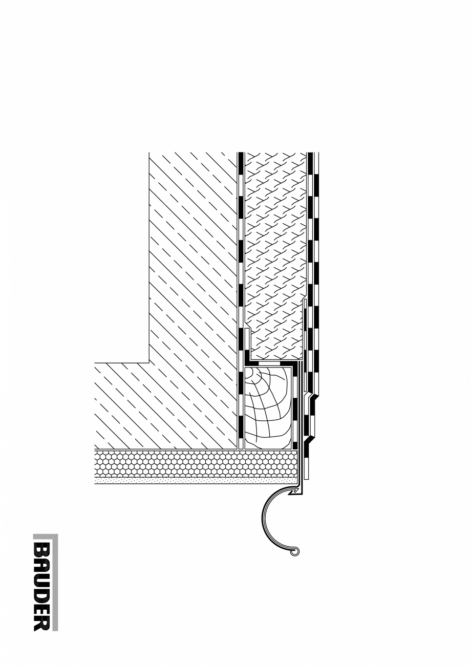 Pagina 1-CAD-PDF Bauder - Detaliu evacuarea apei - 8_1_(1209) BAUDER Detaliu de montaj 