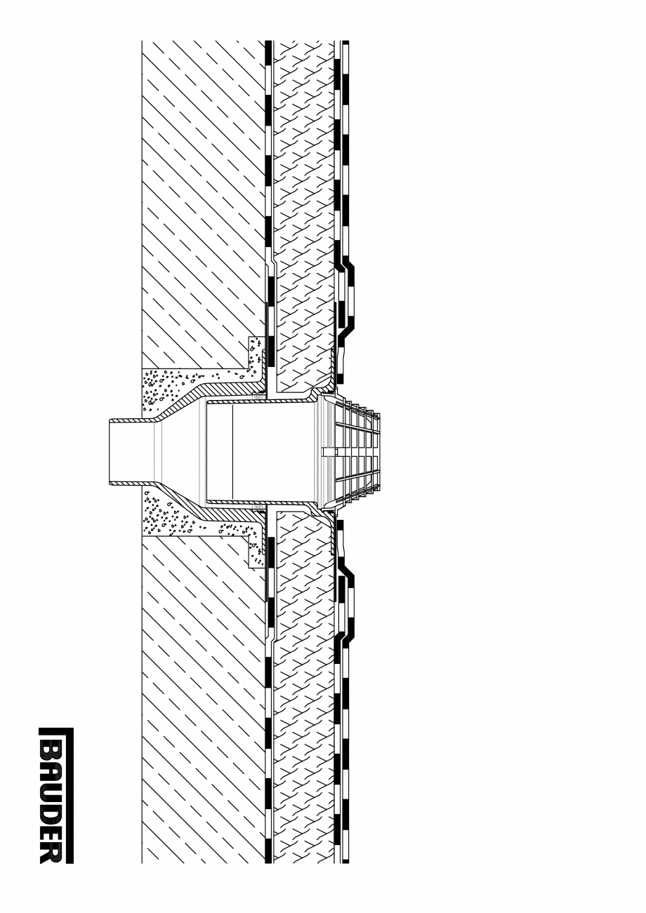 Pagina 1 - CAD-PDF Bauder - Detaliu evacuarea apei - 7_1_(1209) BAUDER Detaliu de montaj 