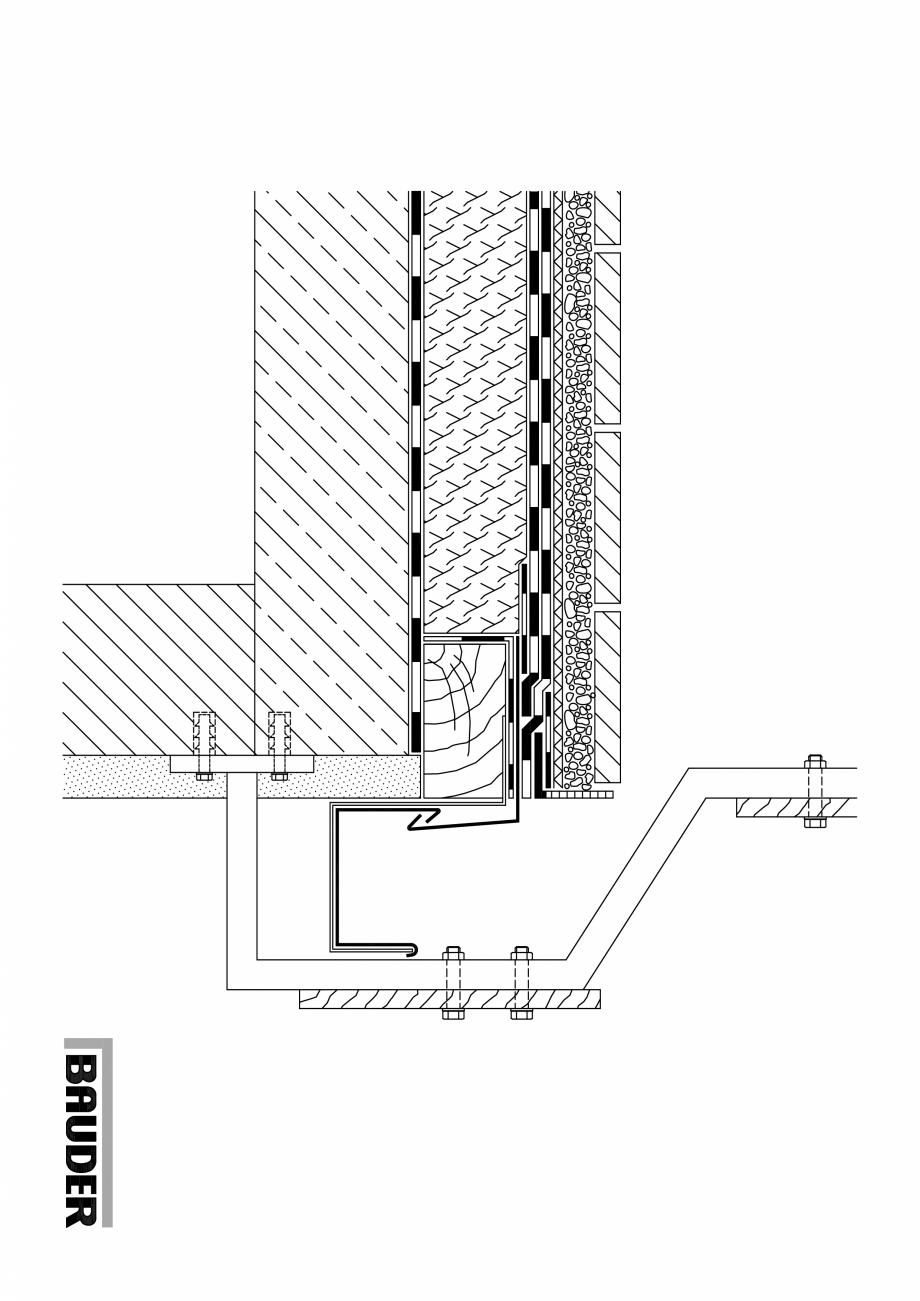 Pagina 1-CAD-PDF Bauder - Detaliu evacuarea apei - 11_2_(1209) BAUDER Detaliu de montaj 