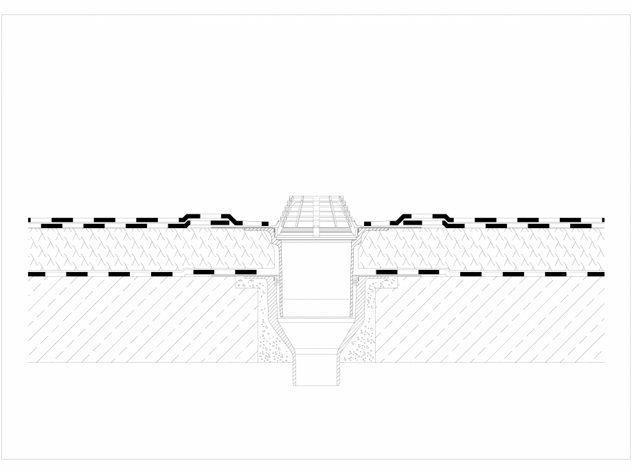 Pagina 1-CAD-DWG Bauder - Detaliu evacuarea apei - 7_1_(1209) BAUDER Detaliu de montaj 