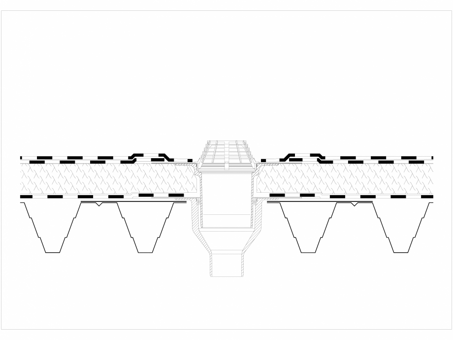 Pagina 1-CAD-DWG Bauder - Detaliu evacuarea apei - 7_2_(1209) BAUDER Detaliu de montaj 