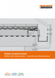 Sistem acoperis terasa - Detalii de constructie - membrane bituminoase BAUDER