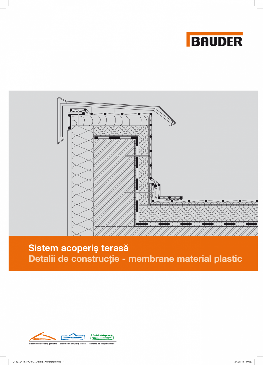 Pagina 1-CAD-PDF Detalii de constructie-mebrane din material plastic BAUDER Detaliu de montaj 