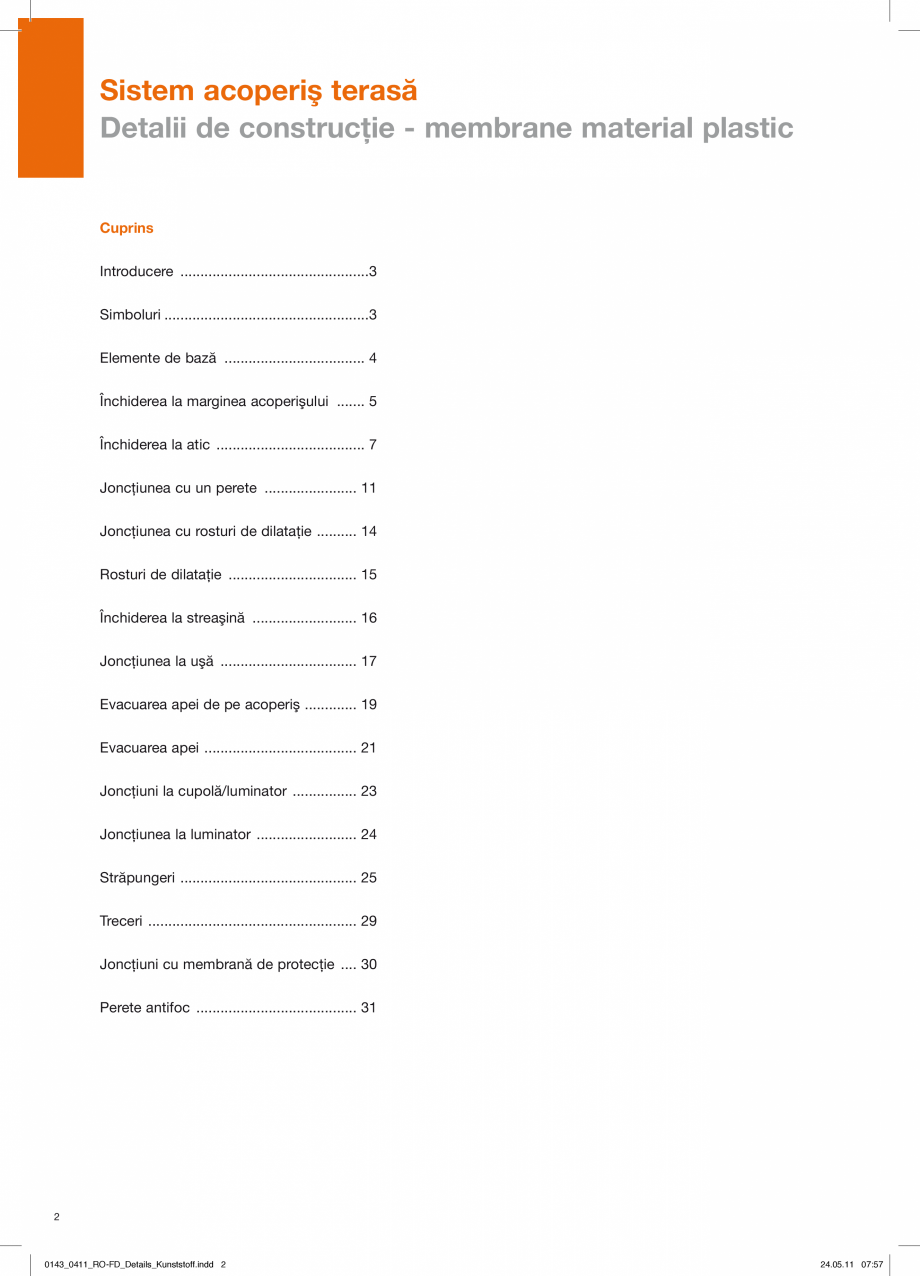 Pagina 2-CAD-PDF Detalii de constructie-mebrane din material plastic BAUDER Detaliu de montaj 