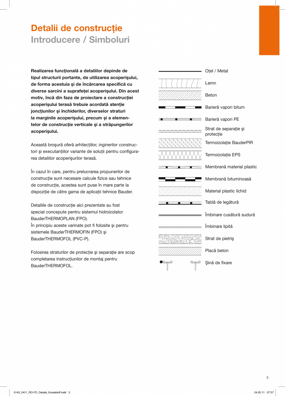 Pagina 3-CAD-PDF Detalii de constructie-mebrane din material plastic BAUDER Detaliu de montaj 