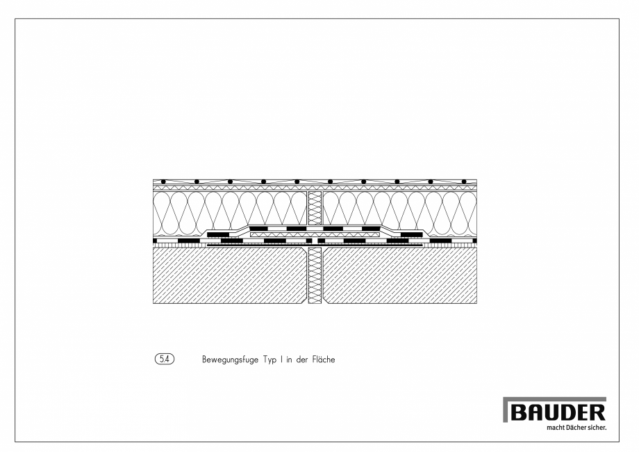 Pagina 1-CAD-PDF Bauder - Detaliu - Rost de dilatatie - 1_5_4_(1108) BAUDER Detaliu de montaj 