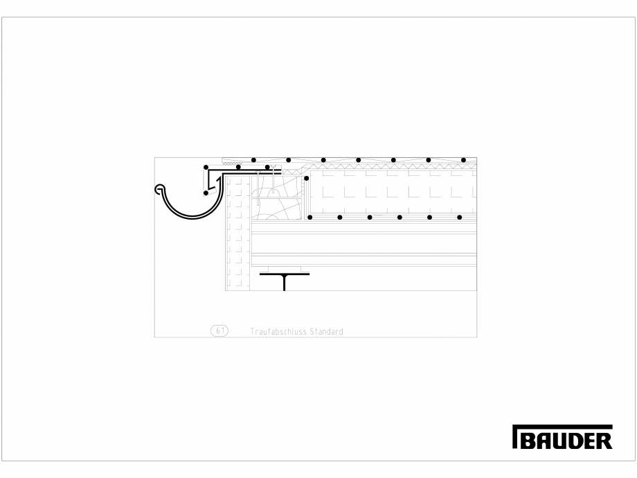 Pagina 1-CAD-DXF Bauder - Detaliu - Jonctiune streasina - 6_1_(0711) BAUDER Detaliu de montaj 