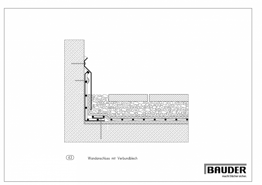 Pagina 1-CAD-PDF Bauder - Detaliu - Jonctiune perete - 4_3_(0907) BAUDER Detaliu de montaj 
