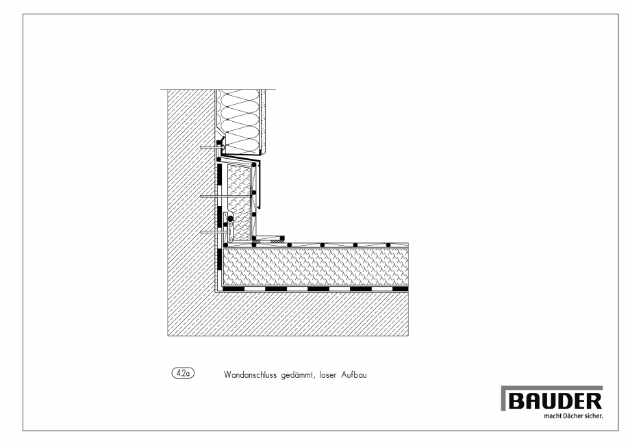 Pagina 1-CAD-PDF Bauder - Detaliu - Jonctiune perete - 4_2_a_(0711) BAUDER Detaliu de montaj 