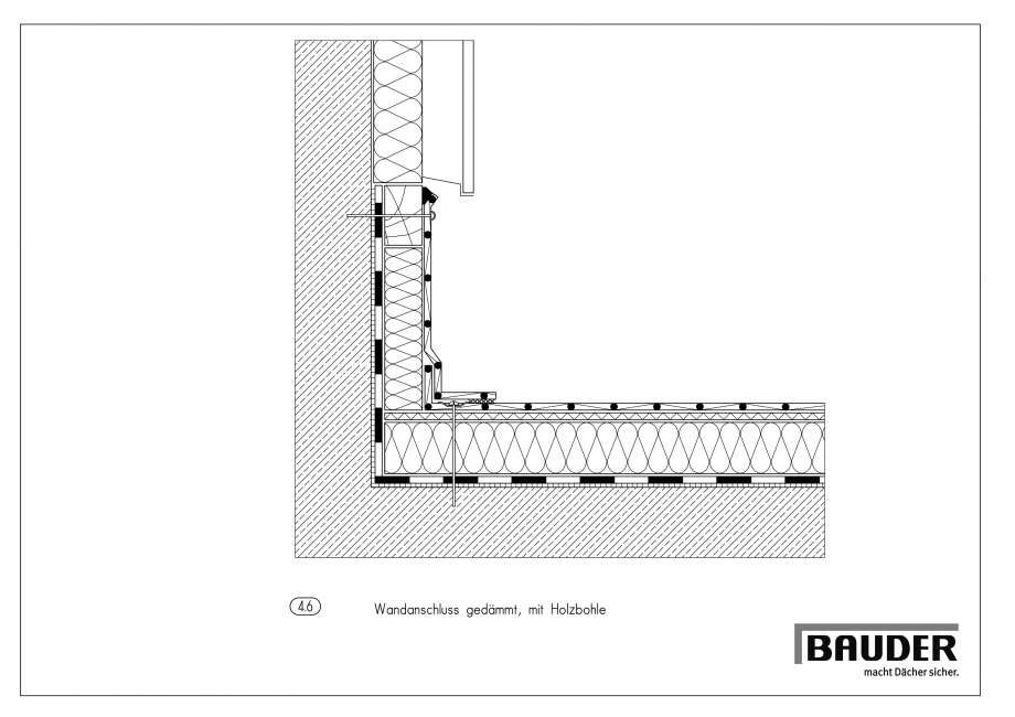 Pagina 1-CAD-PDF Bauder - Detaliu - Jonctiune perete - 4_6_(0907) BAUDER Detaliu de montaj 