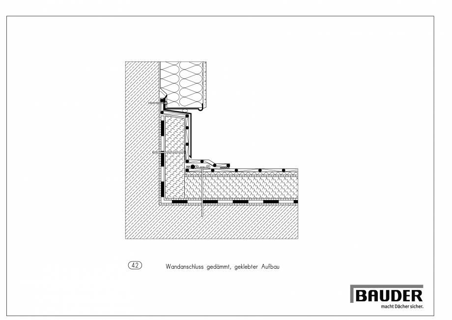 Pagina 1-CAD-PDF Bauder - Detaliu - Jonctiune perete - 4_2_(0813) BAUDER Detaliu de montaj 
