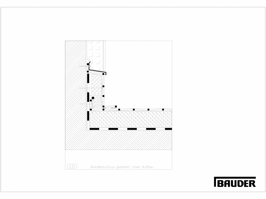 Pagina 1-CAD-DXF Bauder - Detaliu - Jonctiune perete - 4_2_a_(0711) BAUDER Detaliu de montaj 