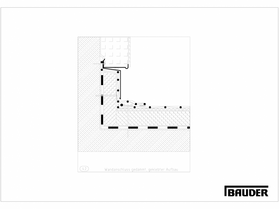 Pagina 1-CAD-DXF Bauder - Detaliu - Jonctiune perete - 4_2_(0813) BAUDER Detaliu de montaj 