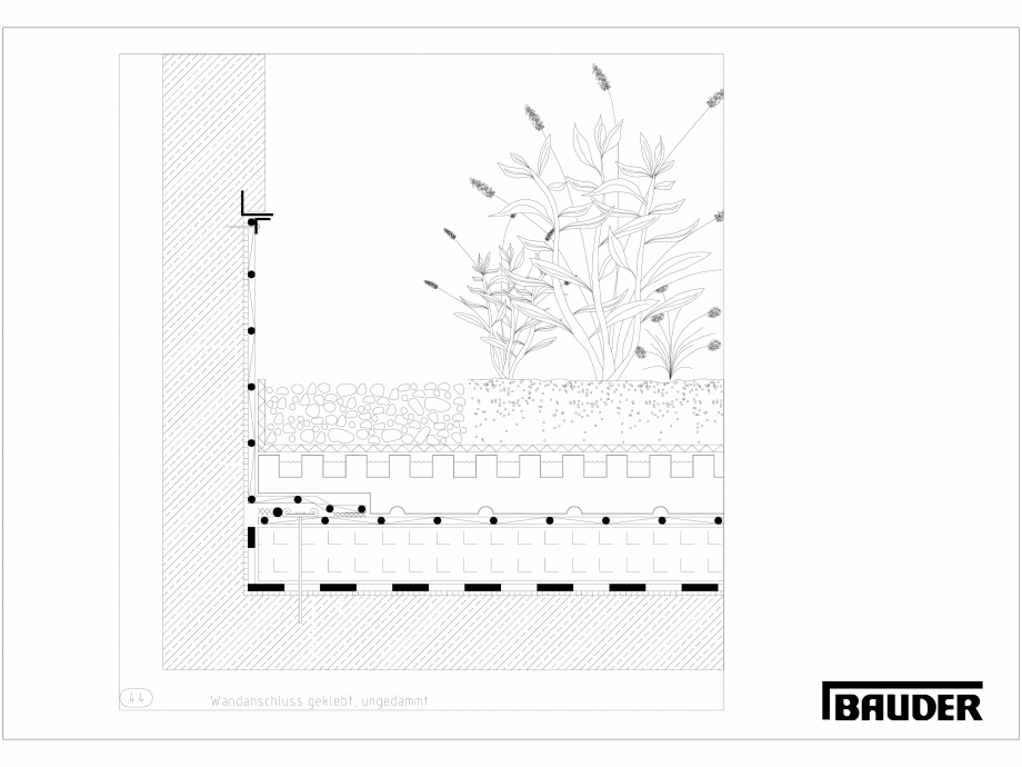 Pagina 1-CAD-DXF Bauder - Detaliu - Jonctiune perete - 4_4_(0112) BAUDER Detaliu de montaj 