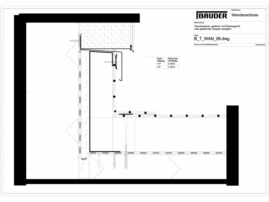 Pagina 1-CAD-DXF Bauder - Detaliu - Inchidere atic - B_T_WAN_06 BAUDER Detaliu de montaj 