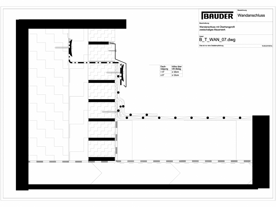 Pagina 1-CAD-DXF Bauder - Detaliu - Inchidere atic - B_T_WAN_07 BAUDER Detaliu de montaj 