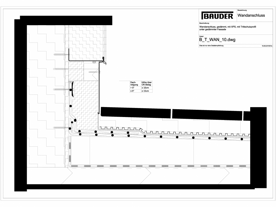Pagina 1-CAD-DXF Bauder - Detaliu - Inchidere atic - B_T_WAN_10 BAUDER Detaliu de montaj 