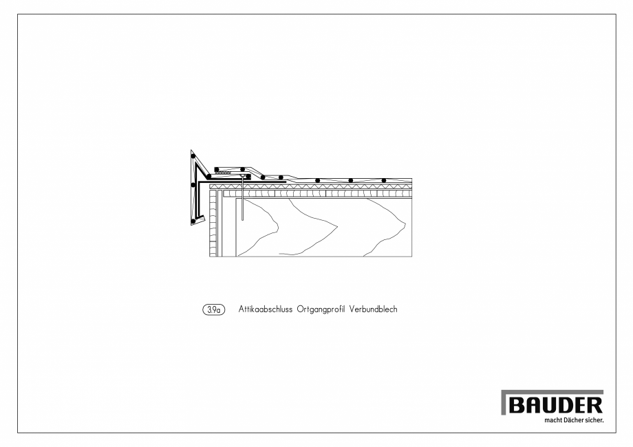 Pagina 1-CAD-PDF Bauder - Detaliu - Inchidere atic - 3_9_a_(0811) BAUDER Detaliu de montaj 